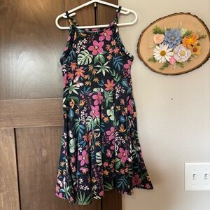 Girls Tropical Floral Summer Sundress Size 7